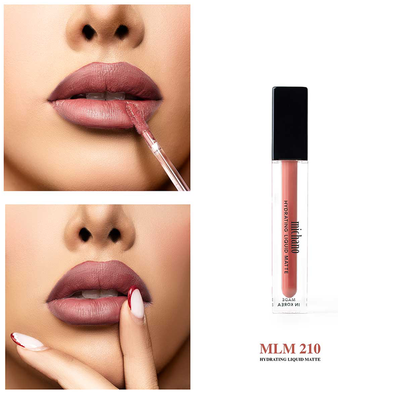 رژ لب مایع و لیپ گلاس میچانو شماره 210 (MICHANO HYDRATING LIPGLOSS)