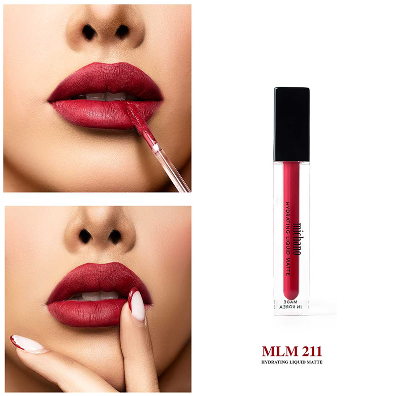رژ لب مایع و لیپ گلاس میچانو شماره 211 (MICHANO HYDRATING LIPGLOSS)