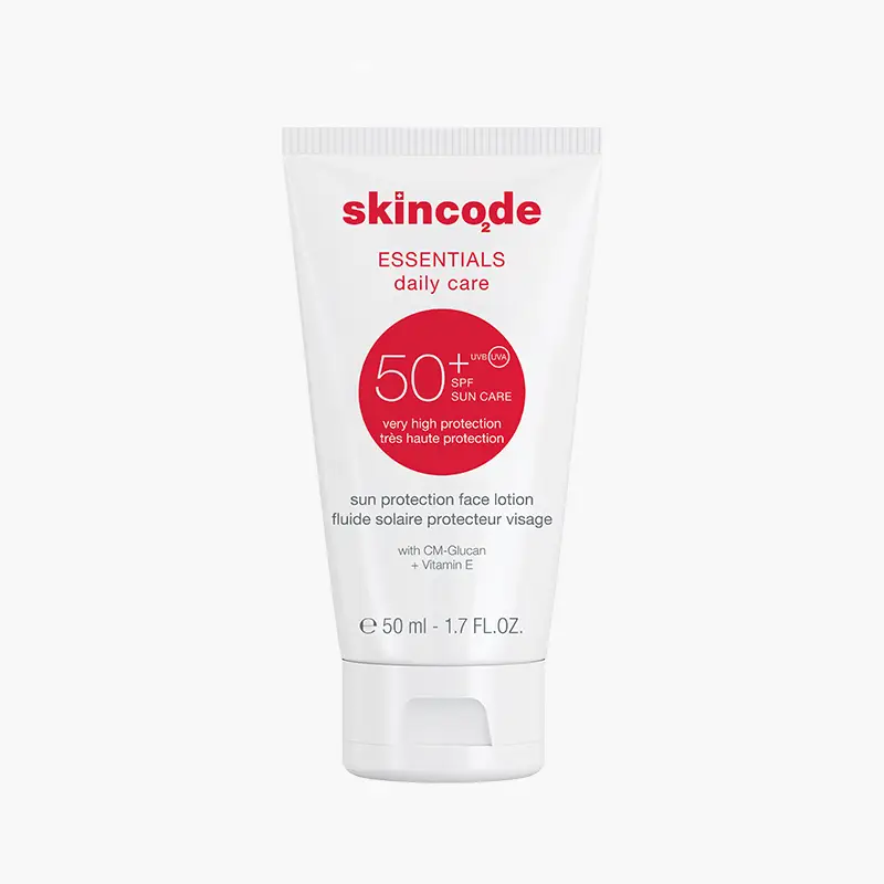 لوسیون ضدآفتاب SPF50 اسکین کد Sun protection face lotion SPF50 - Skincode
